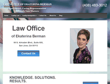 Tablet Screenshot of ebermanlaw.com